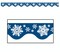 Beistle Pack of 144 Colorful Winter Snowflake Bulletin Board Border Trim Signs 3.75'